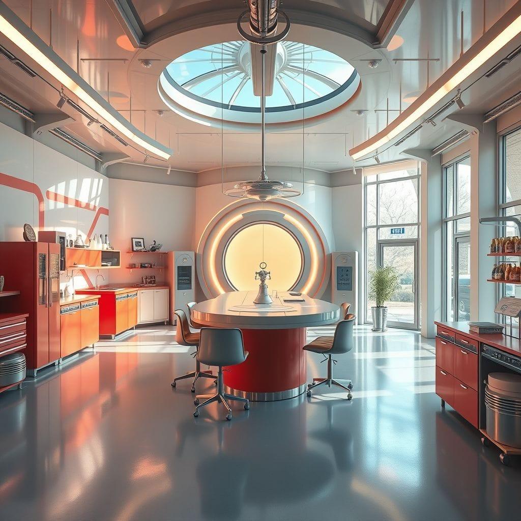 Retro Futuristic workshop - AI Generated