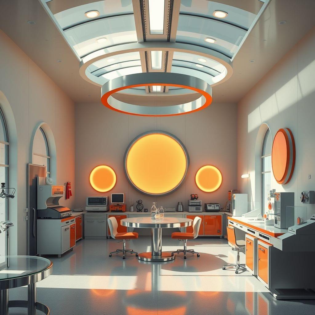 Retro Futuristic workshop - AI Generated