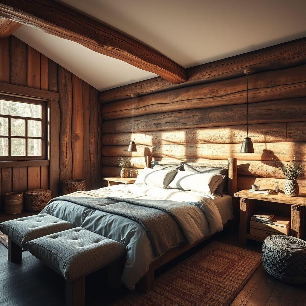 Rustic bedroom - AI Generated