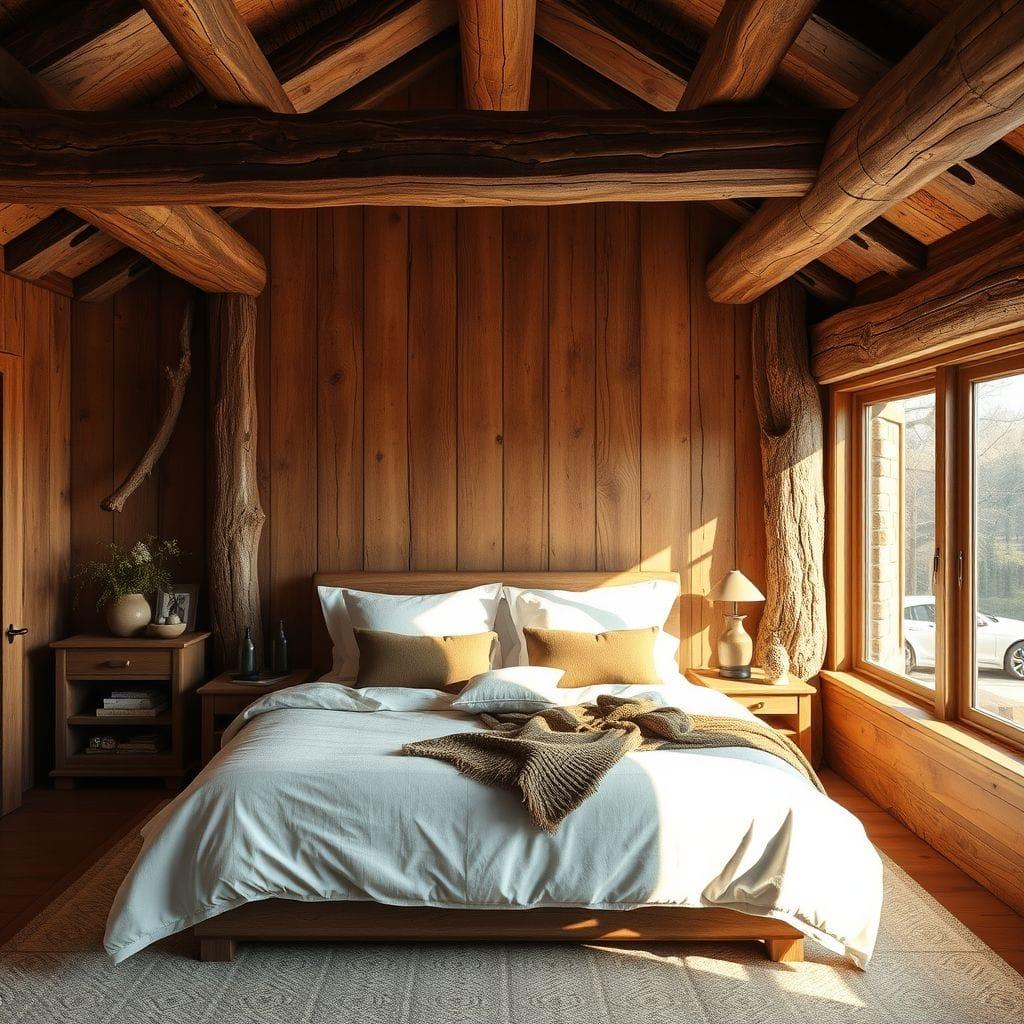 Rustic bedroom - AI Generated