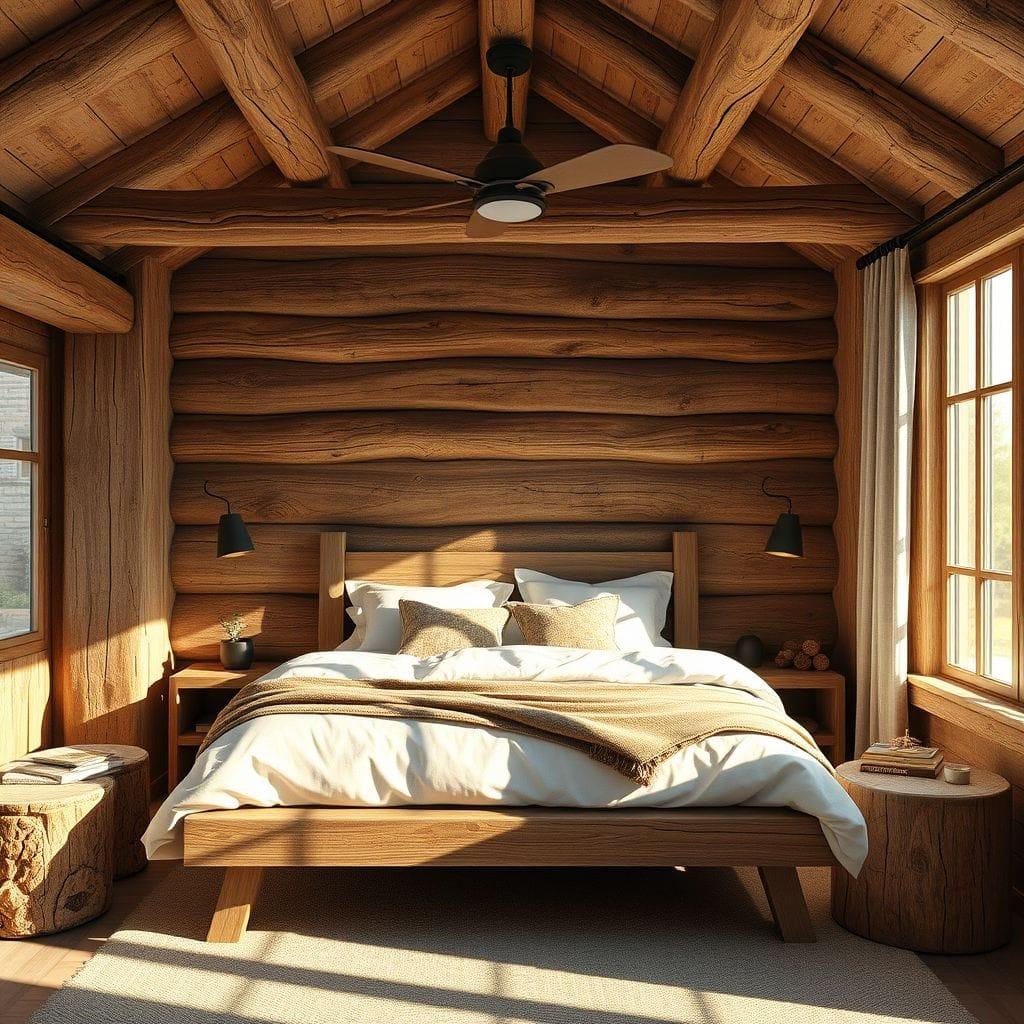 Rustic bedroom - AI Generated