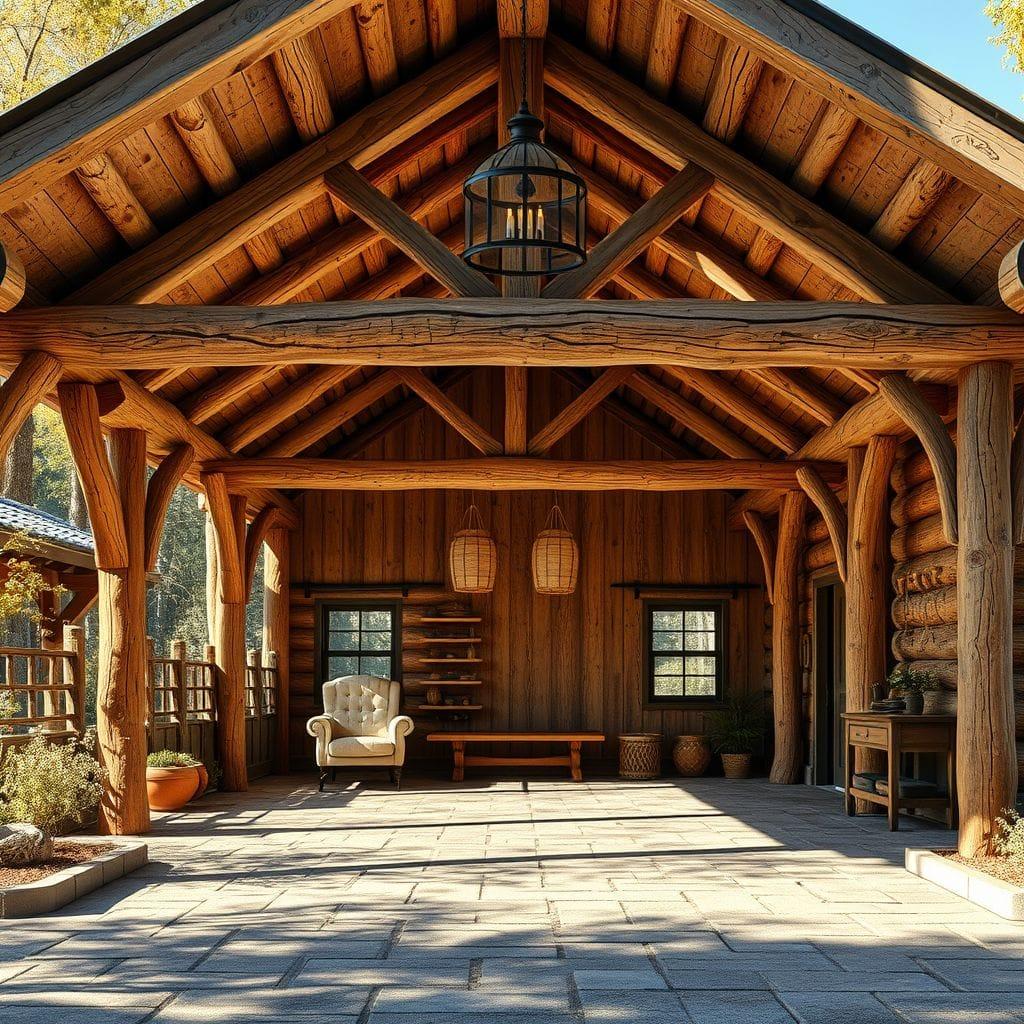 Rustic carport - AI Generated