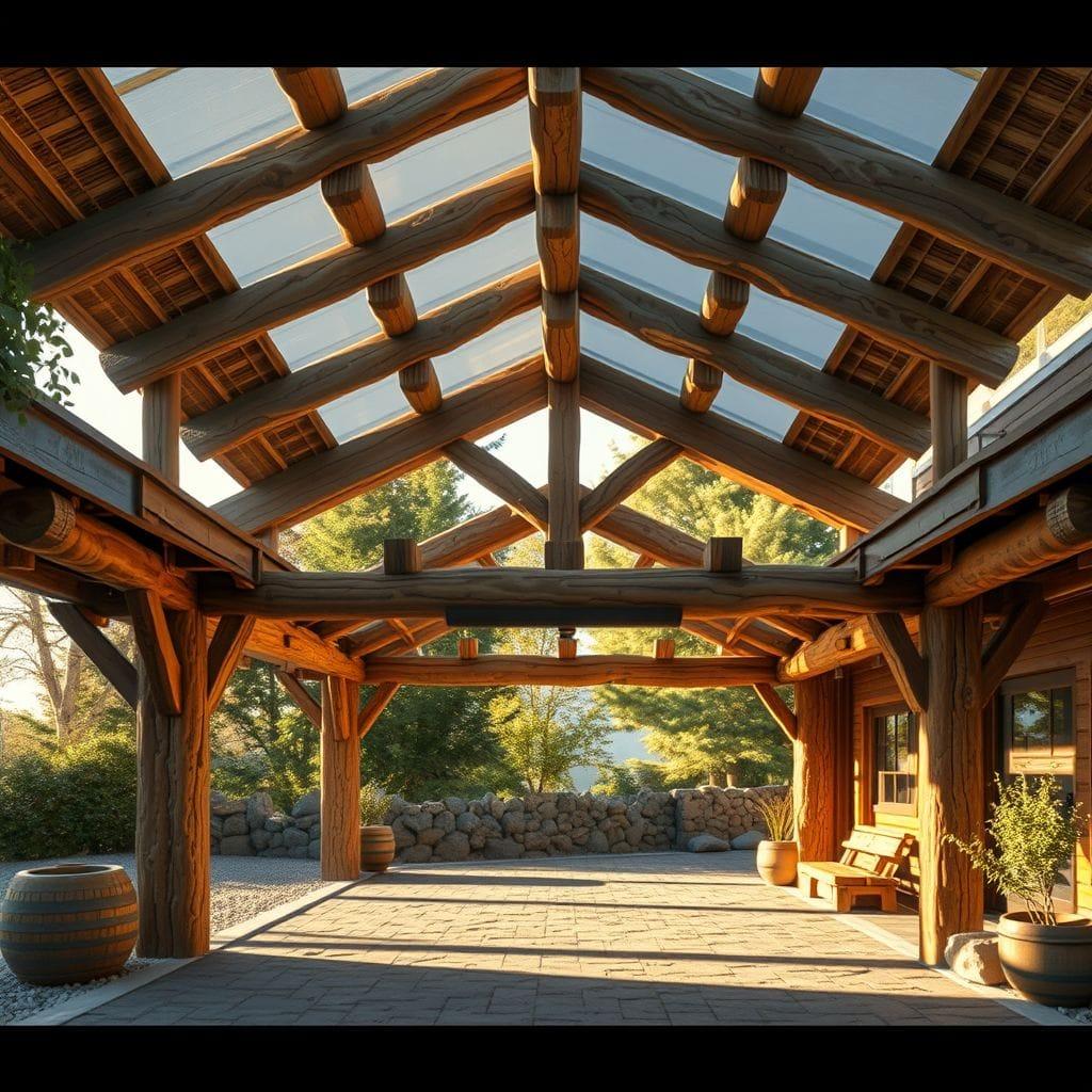 Rustic carport - AI Generated