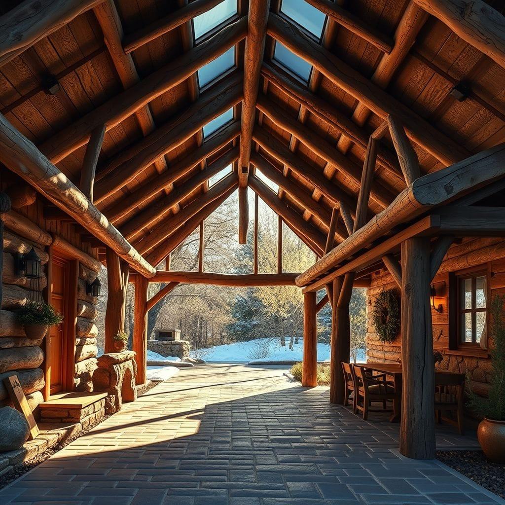 Rustic carport - AI Generated