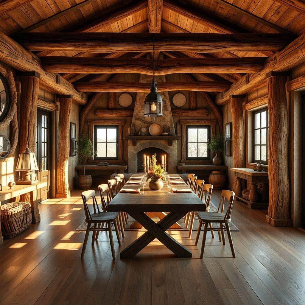 Rustic dining room - AI Generated
