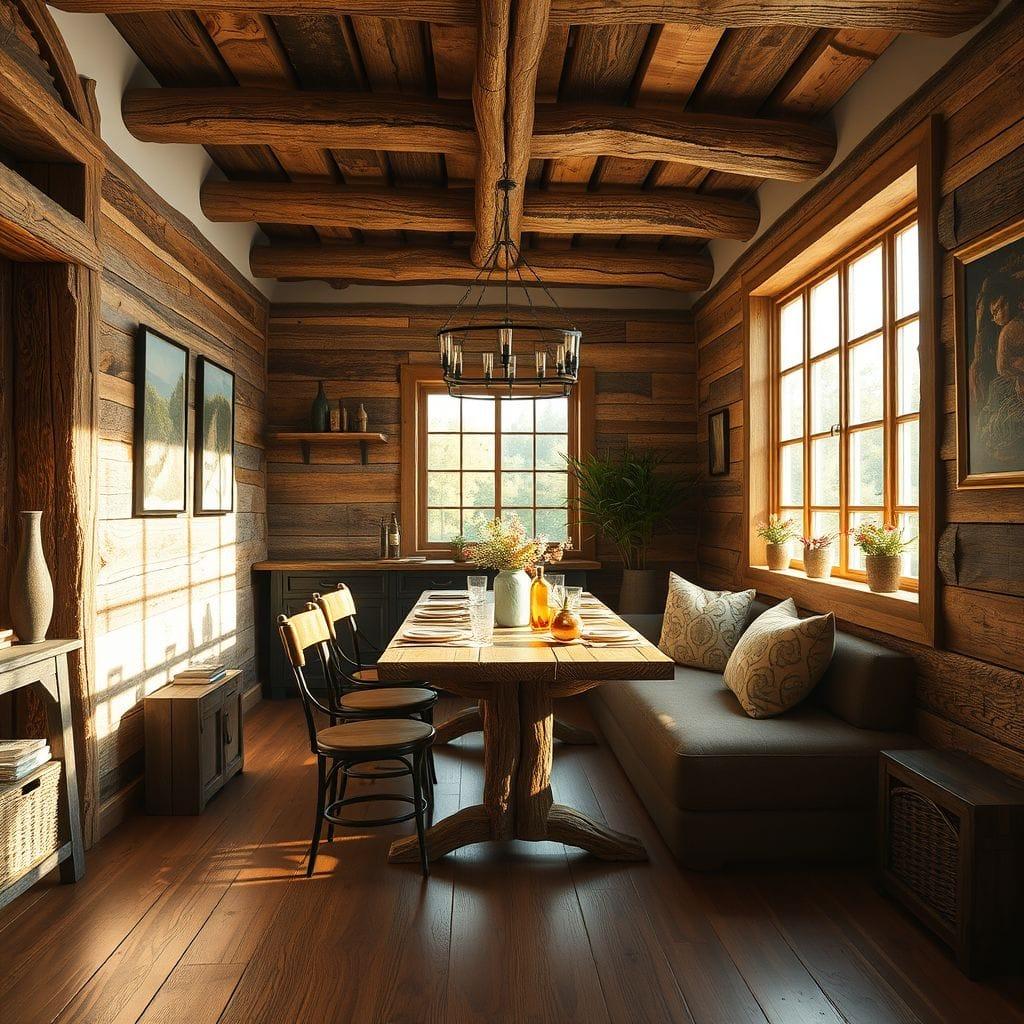 Rustic dining room - AI Generated