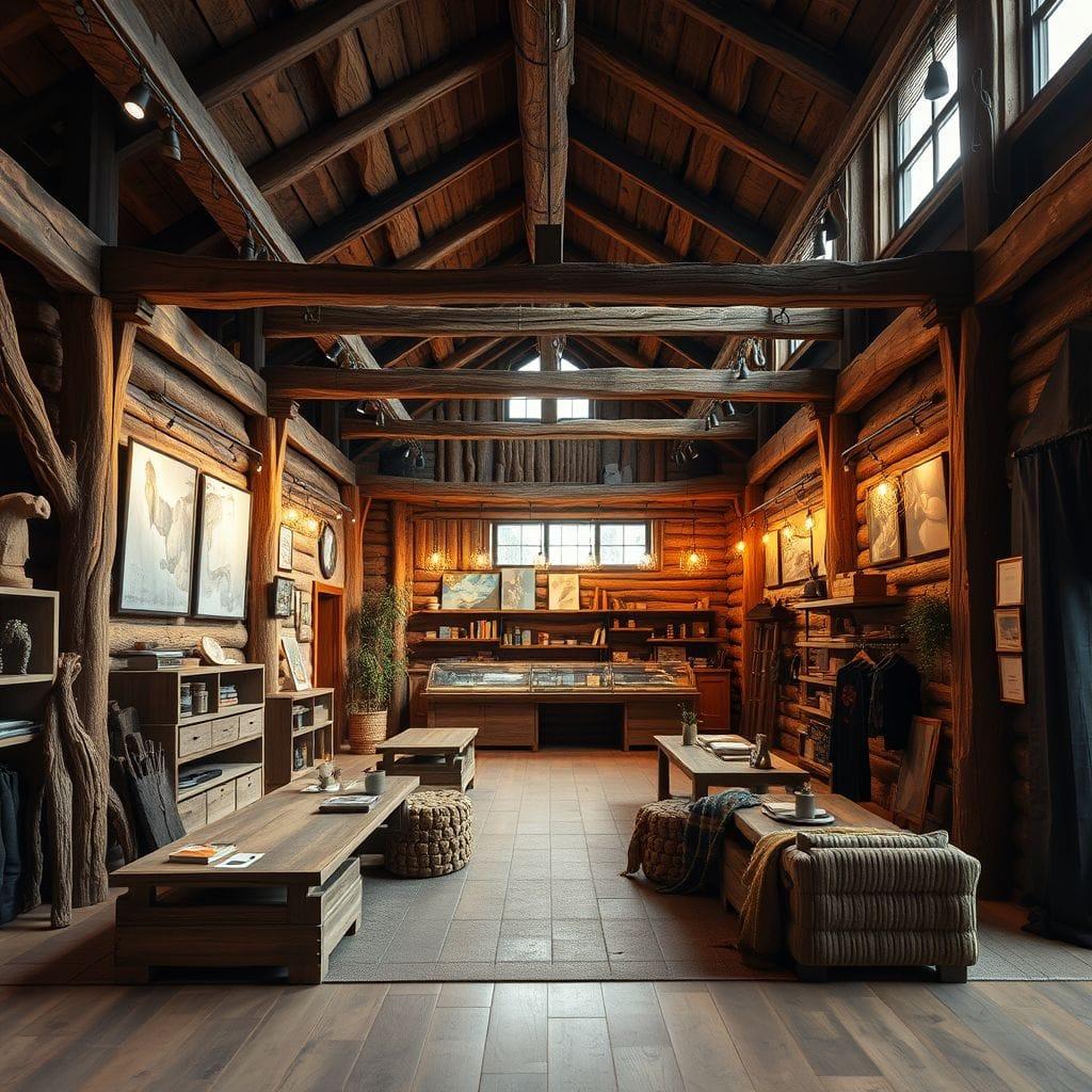 Rustic exhibition space - AI Generated