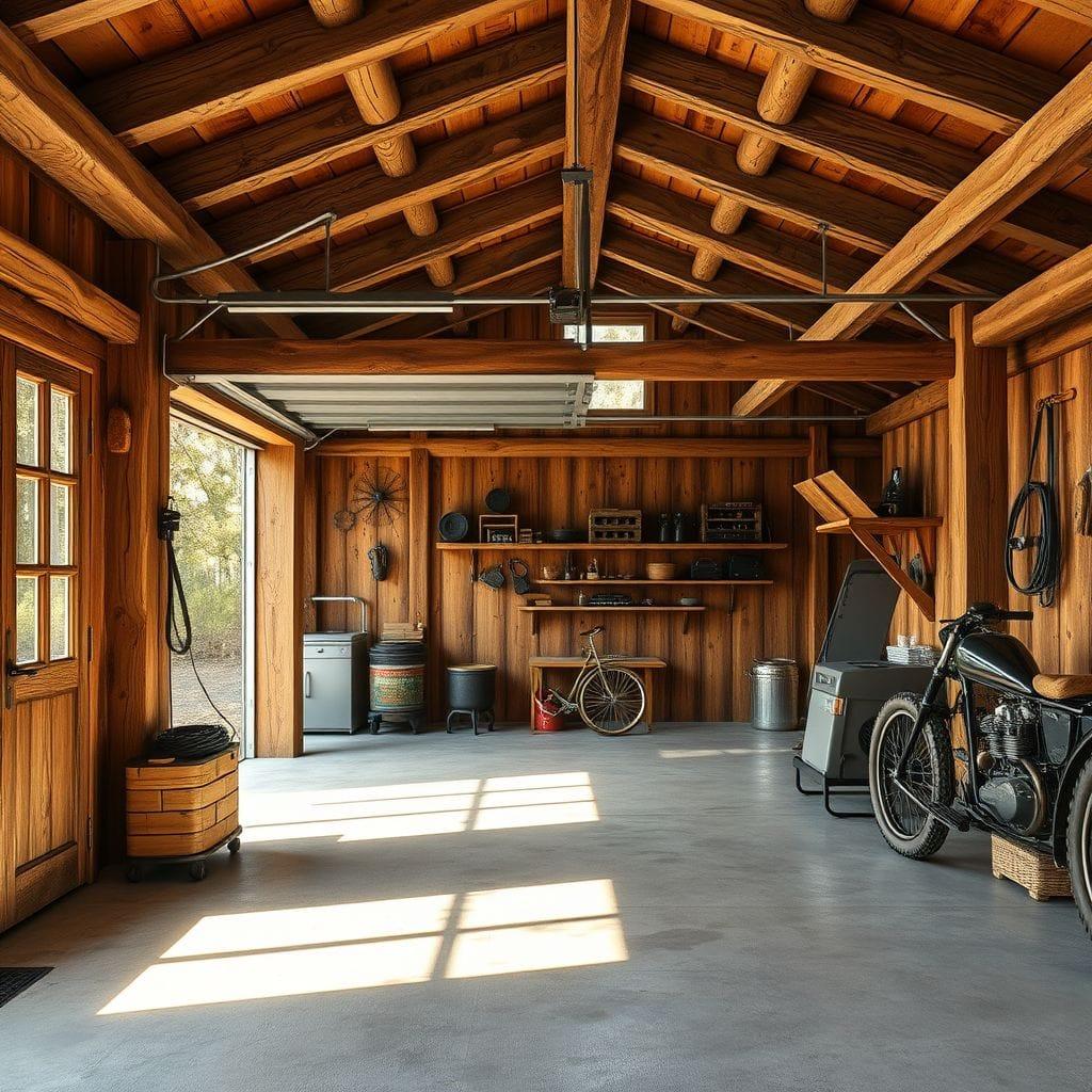 Rustic garage - AI Generated