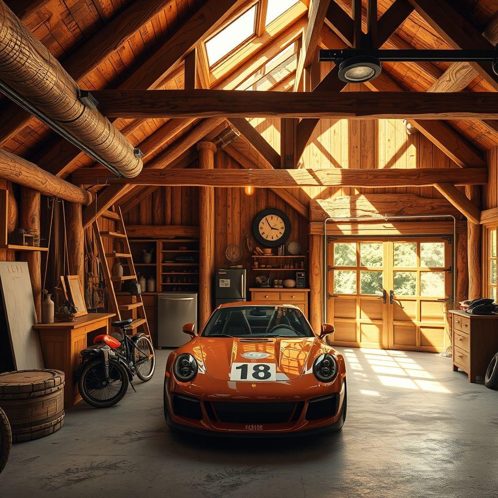 Rustic garage - AI Generated