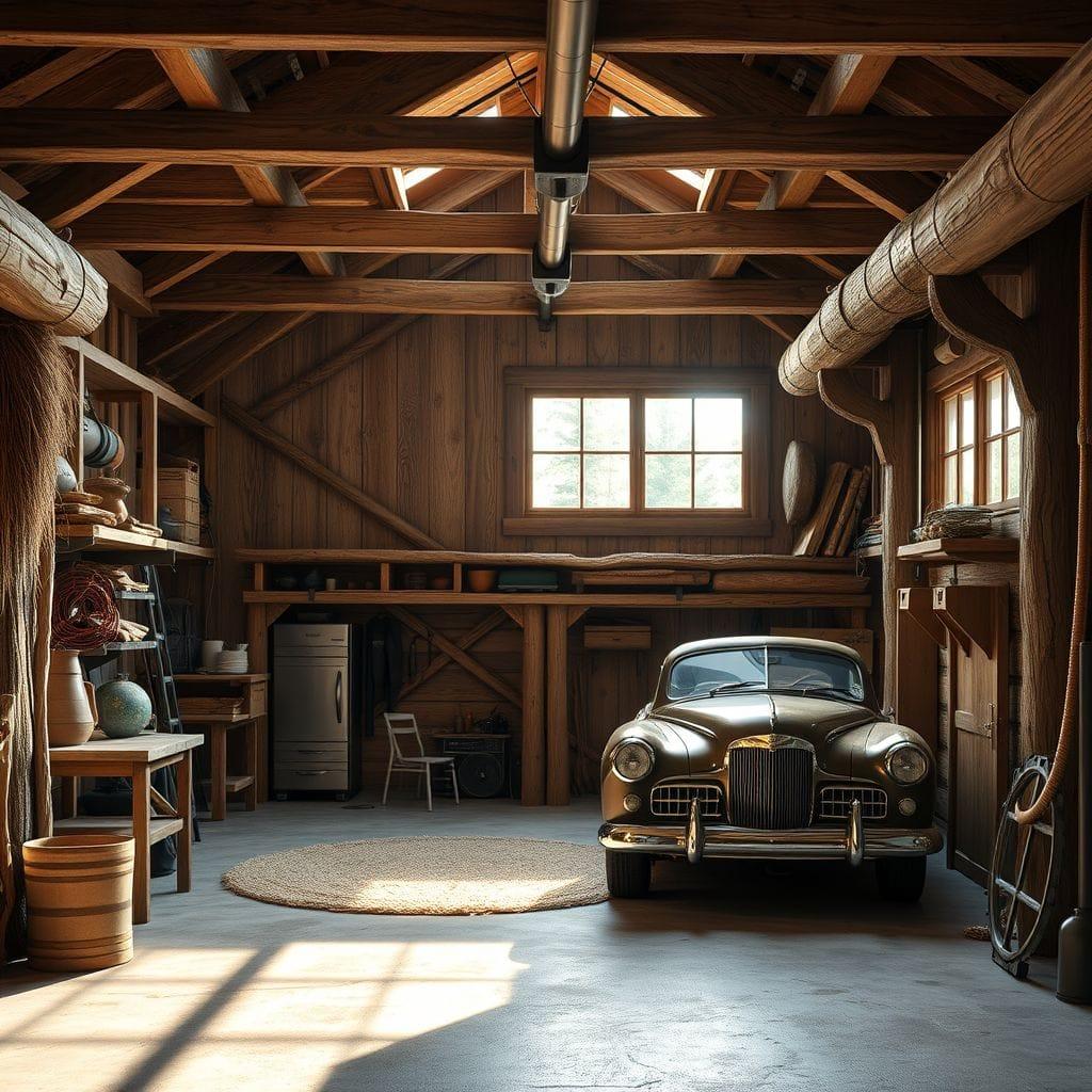 Rustic garage - AI Generated