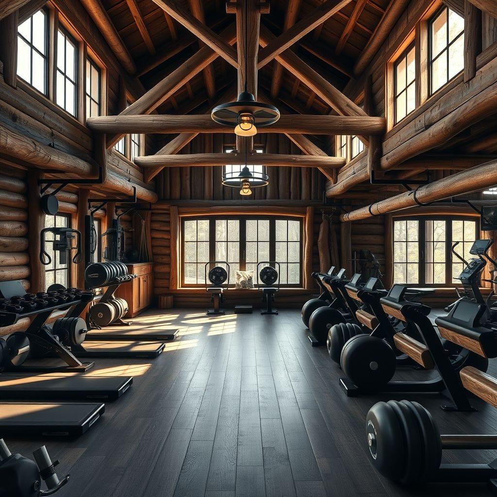 Rustic gym - AI Generated