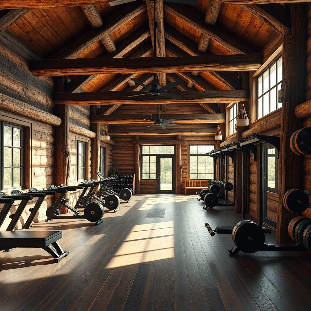 Rustic gym - AI Generated