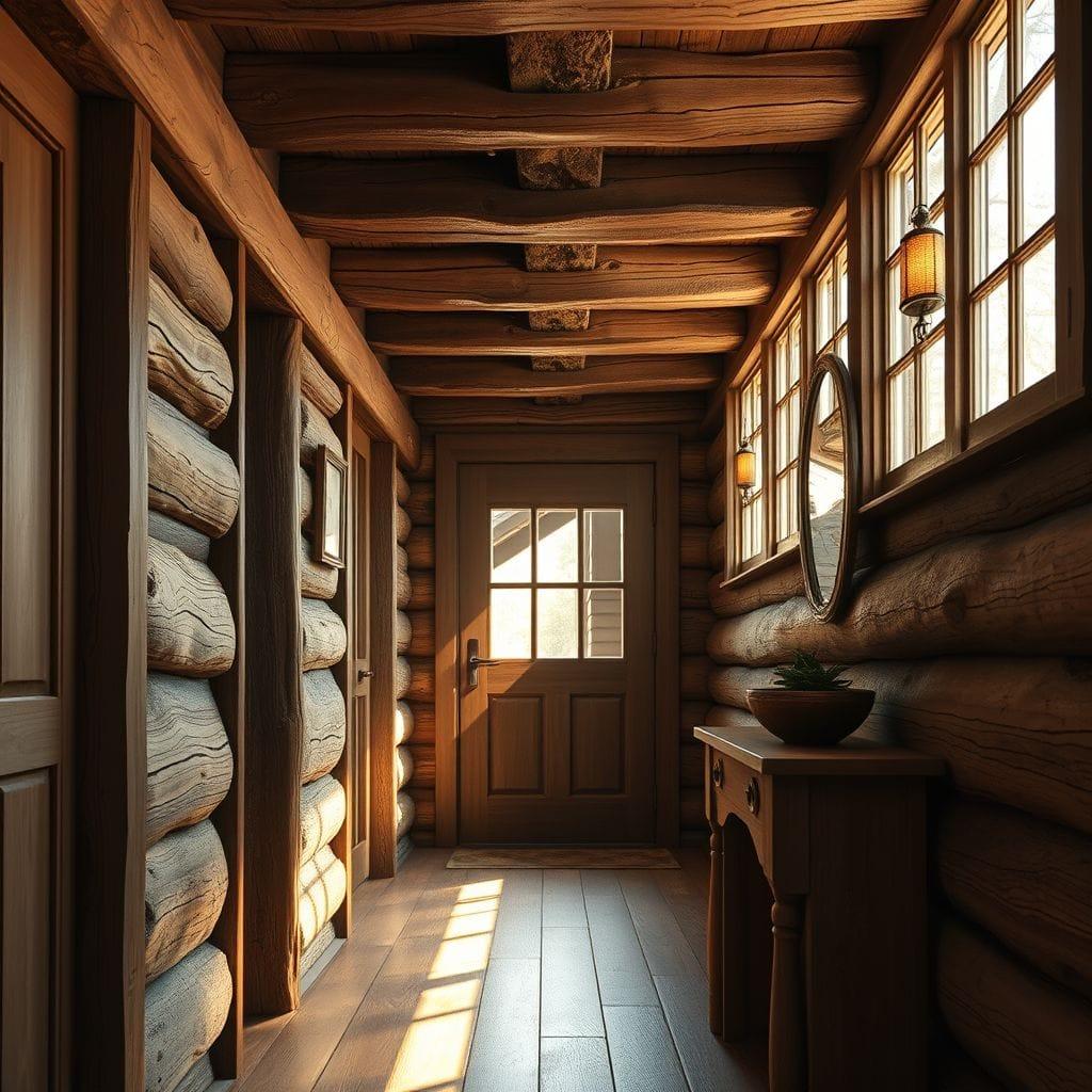 Rustic hallway - AI Generated
