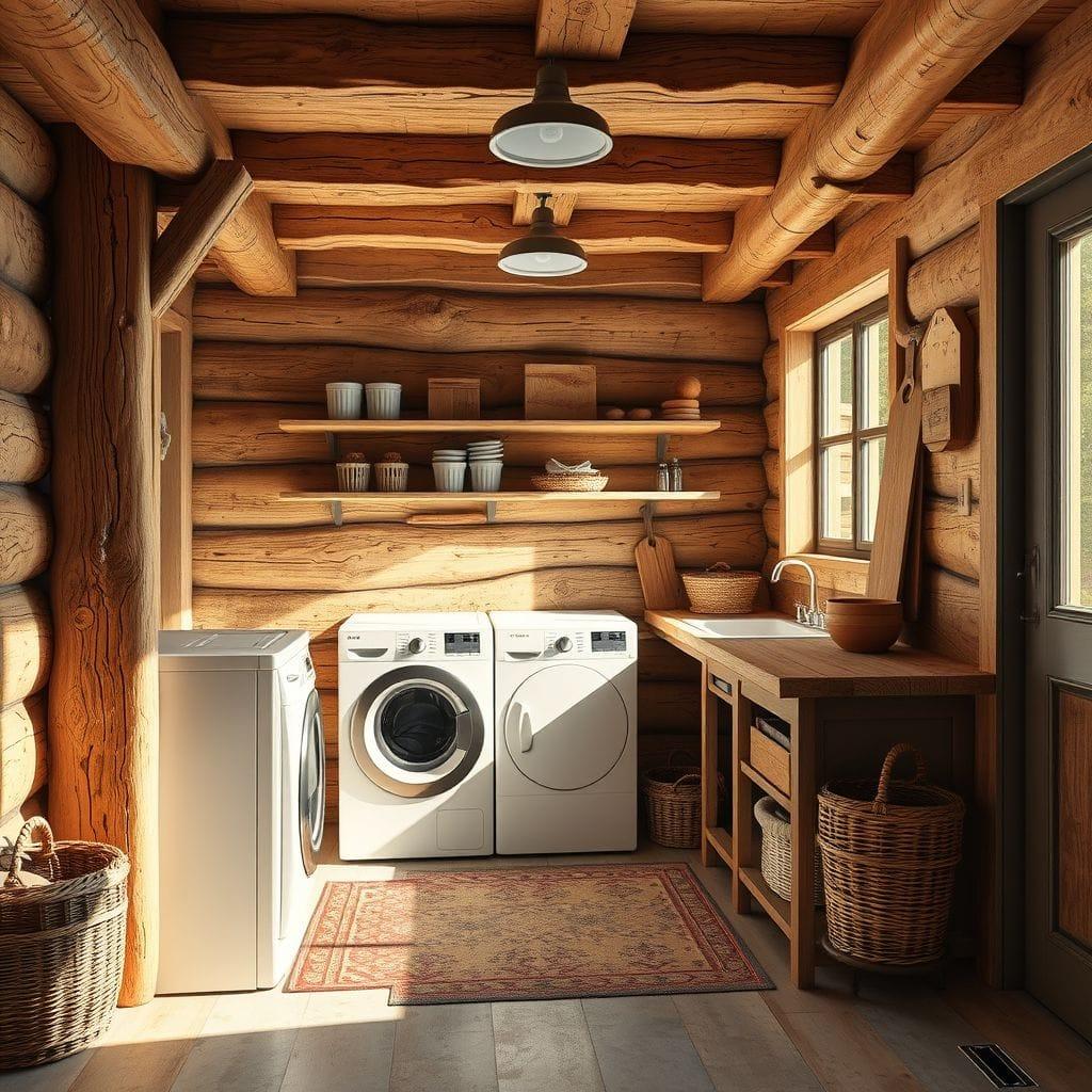 Rustic laundry room - AI Generated