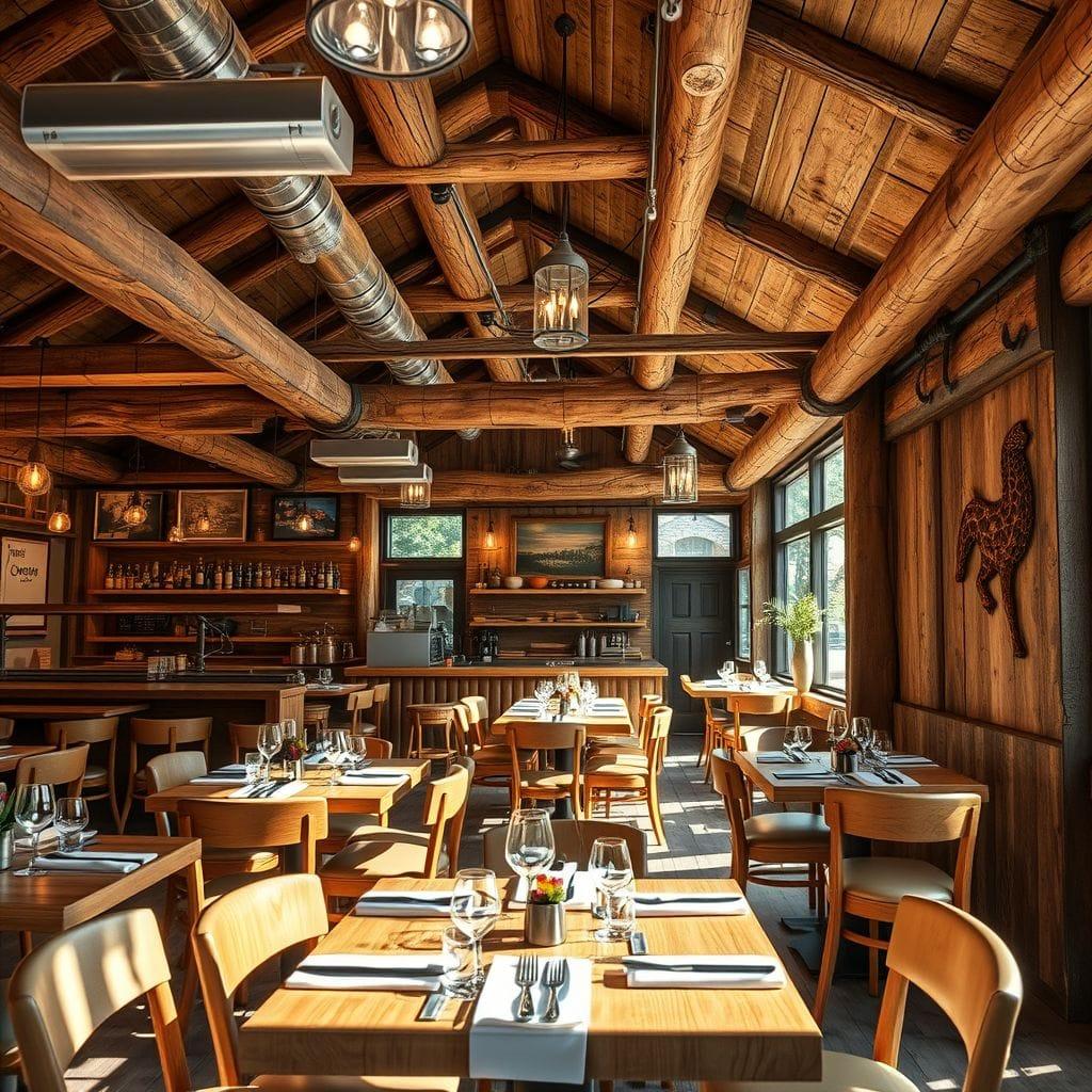 Rustic restaurant - AI Generated