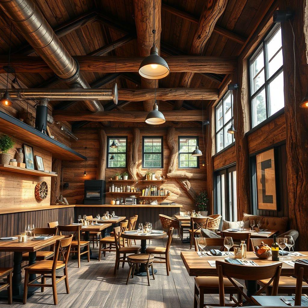 Rustic restaurant - AI Generated