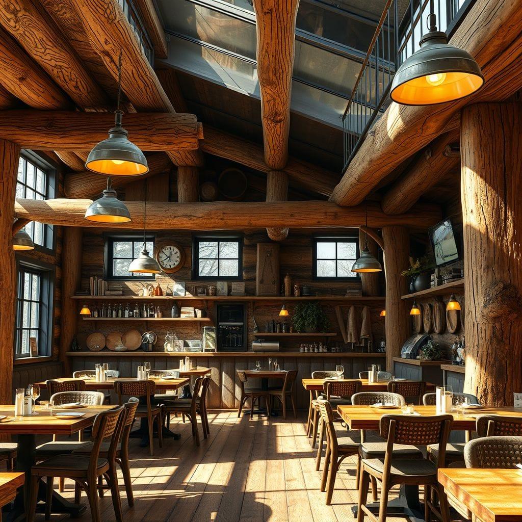 Rustic restaurant - AI Generated