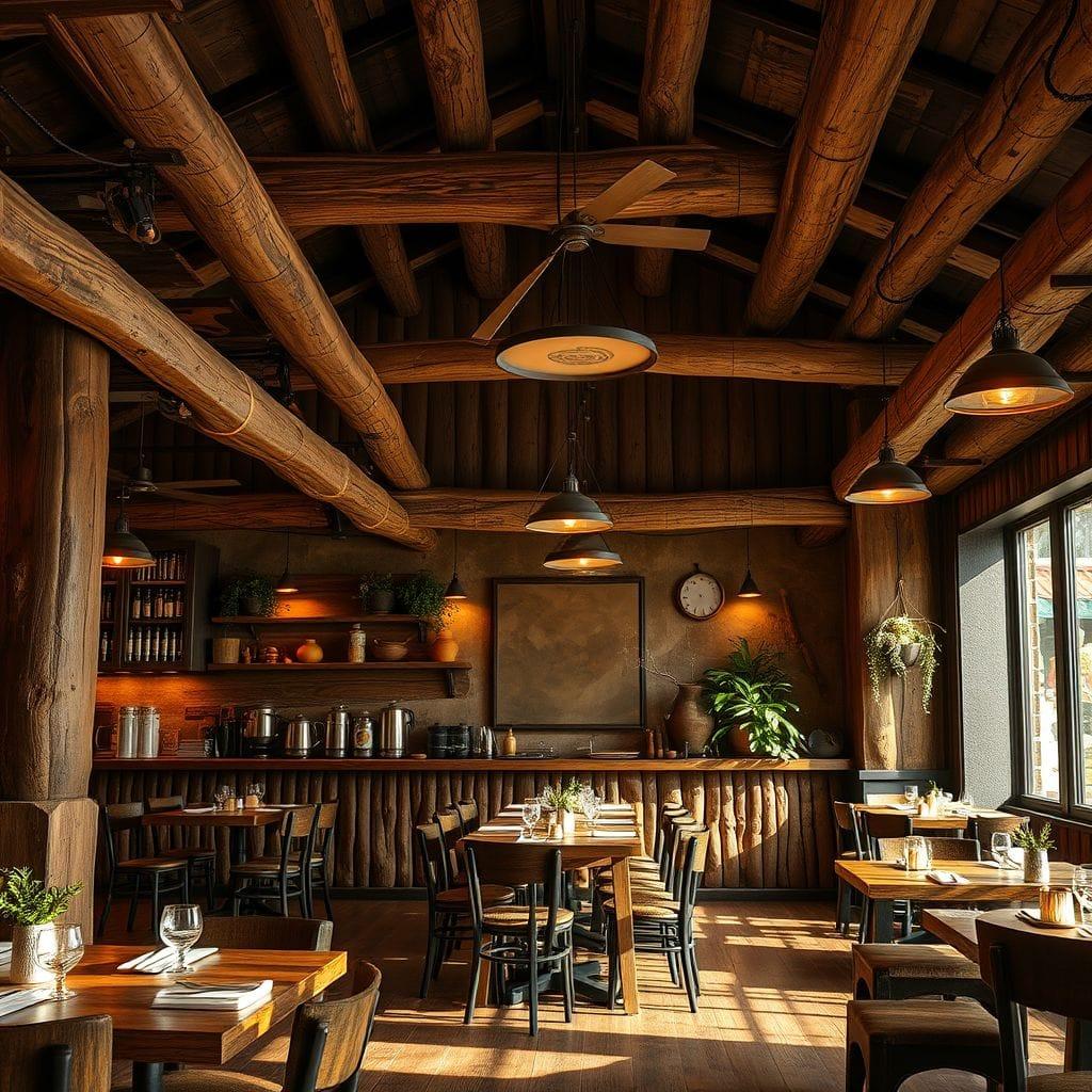 Rustic restaurant - AI Generated