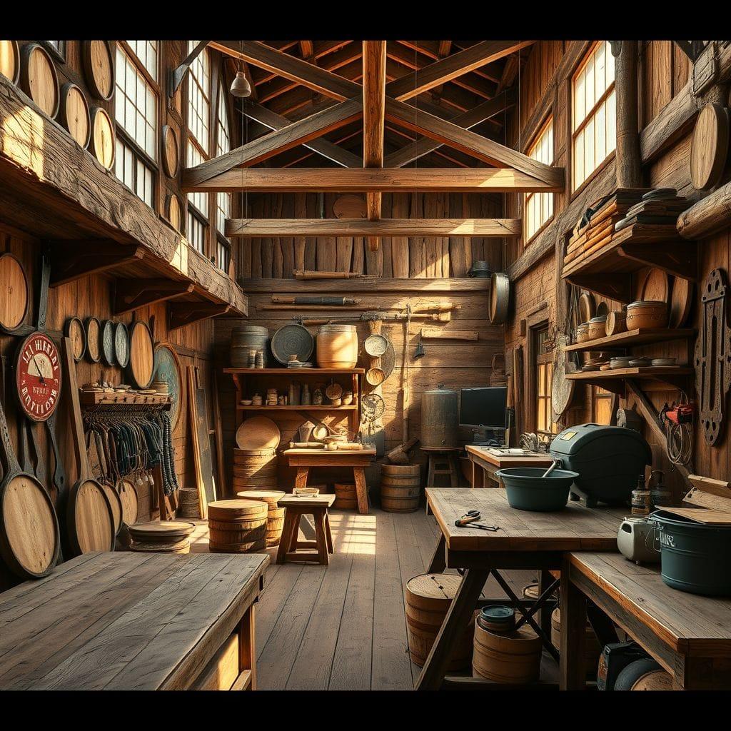Rustic workshop - AI Generated
