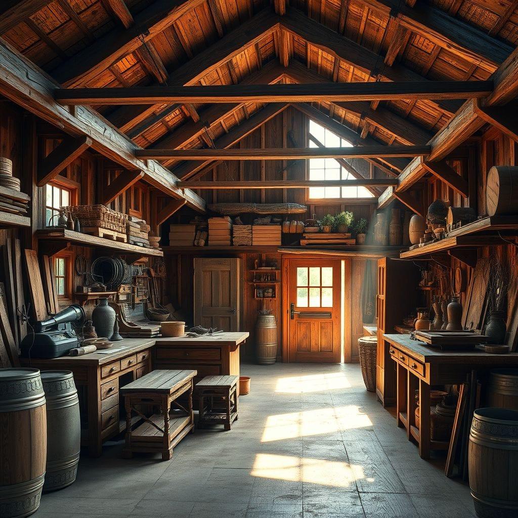 Rustic workshop - AI Generated