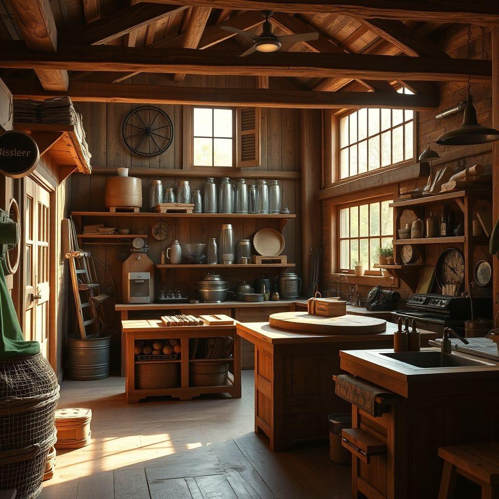 Rustic workshop - AI Generated