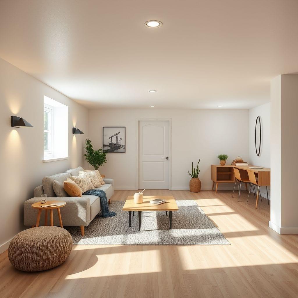 Scandinavian basement - AI Generated