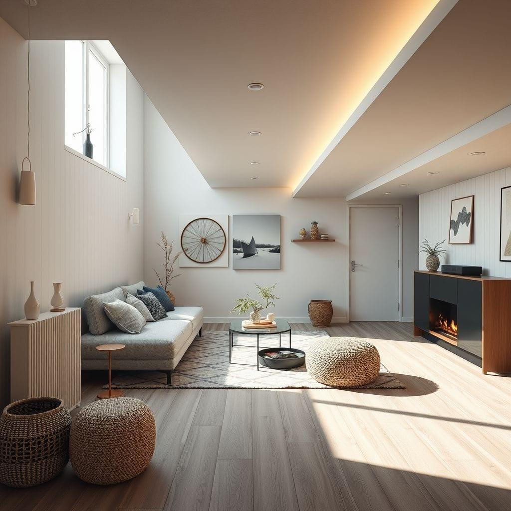 Scandinavian basement - AI Generated