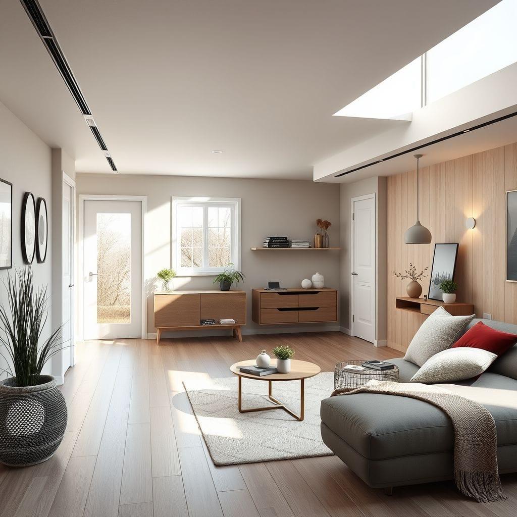 Scandinavian basement - AI Generated