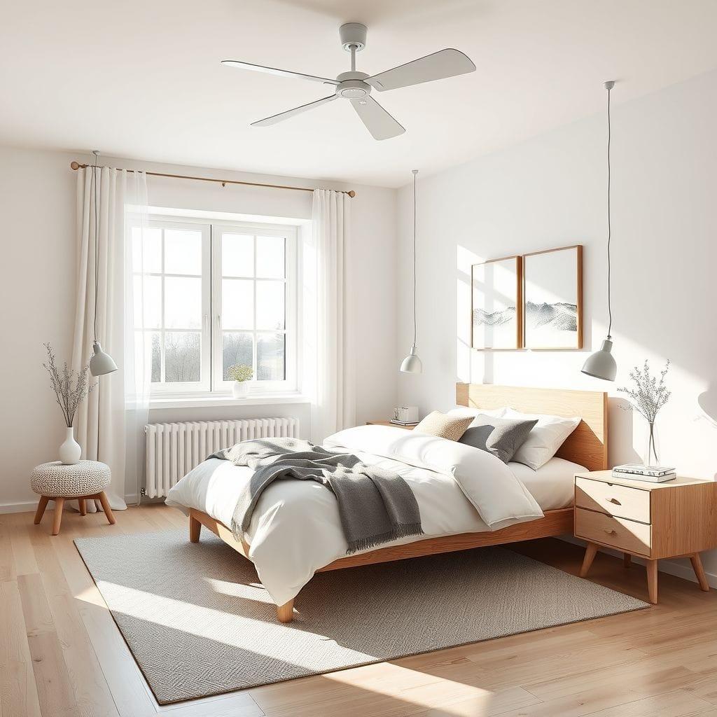 Scandinavian bedroom - AI Generated