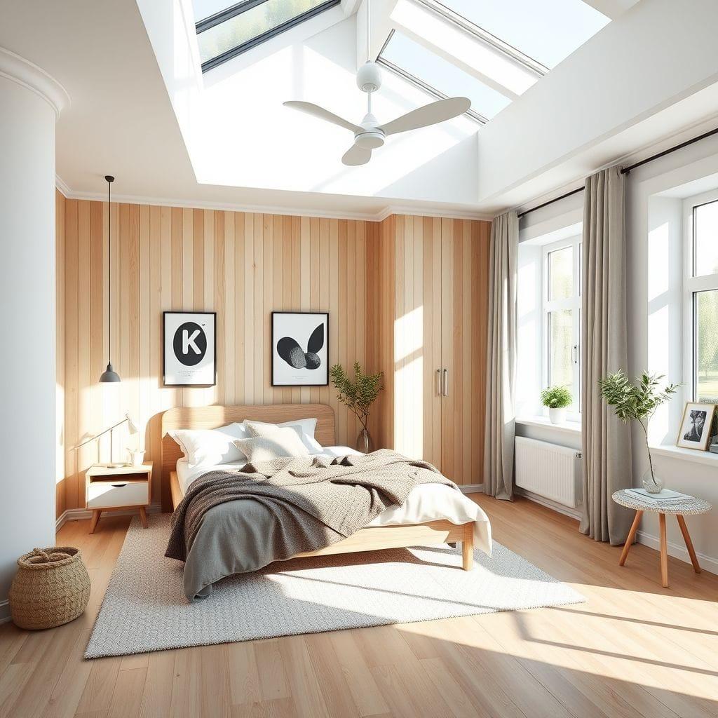 Scandinavian bedroom - AI Generated