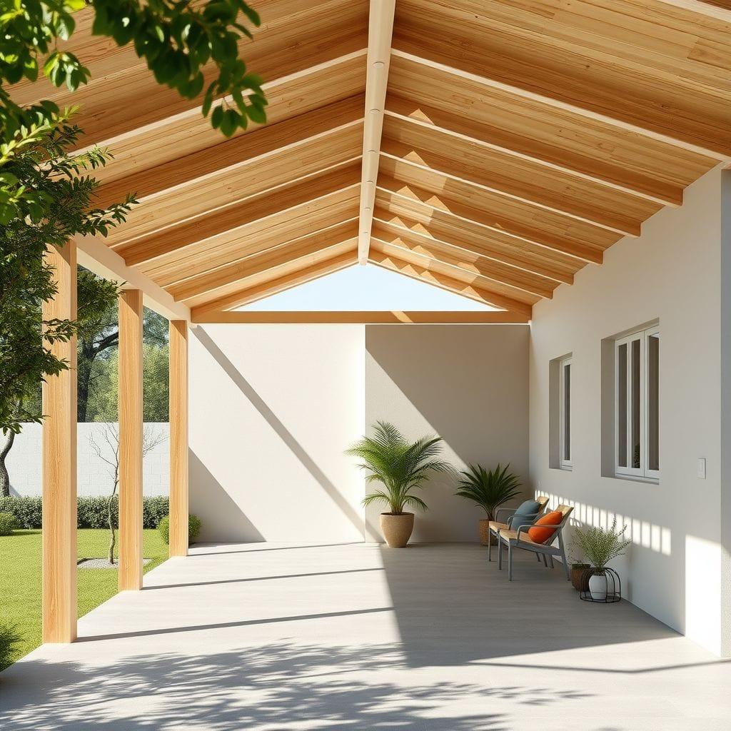 Scandinavian carport - AI Generated