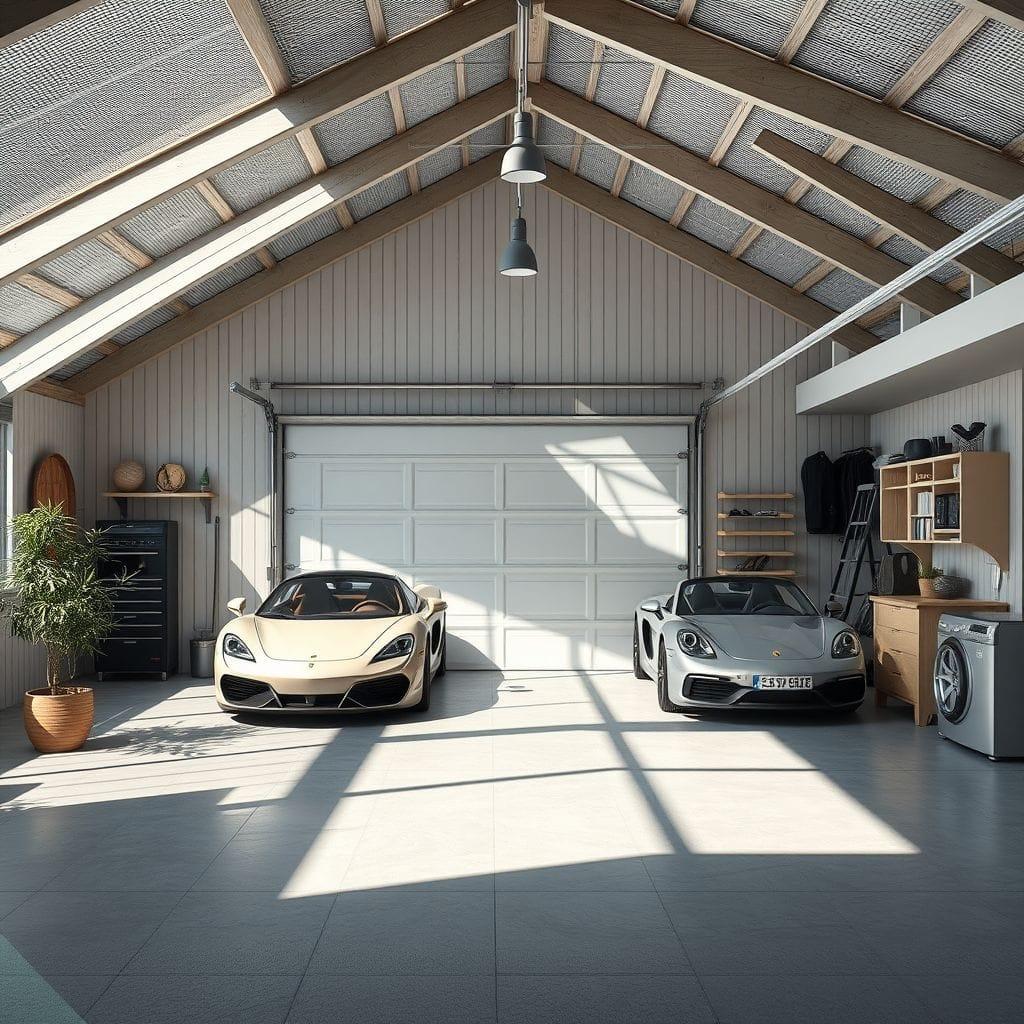 Scandinavian garage - AI Generated
