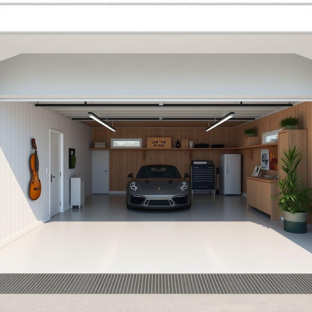 Scandinavian garage - AI Generated