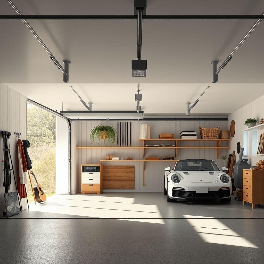 Scandinavian garage - AI Generated