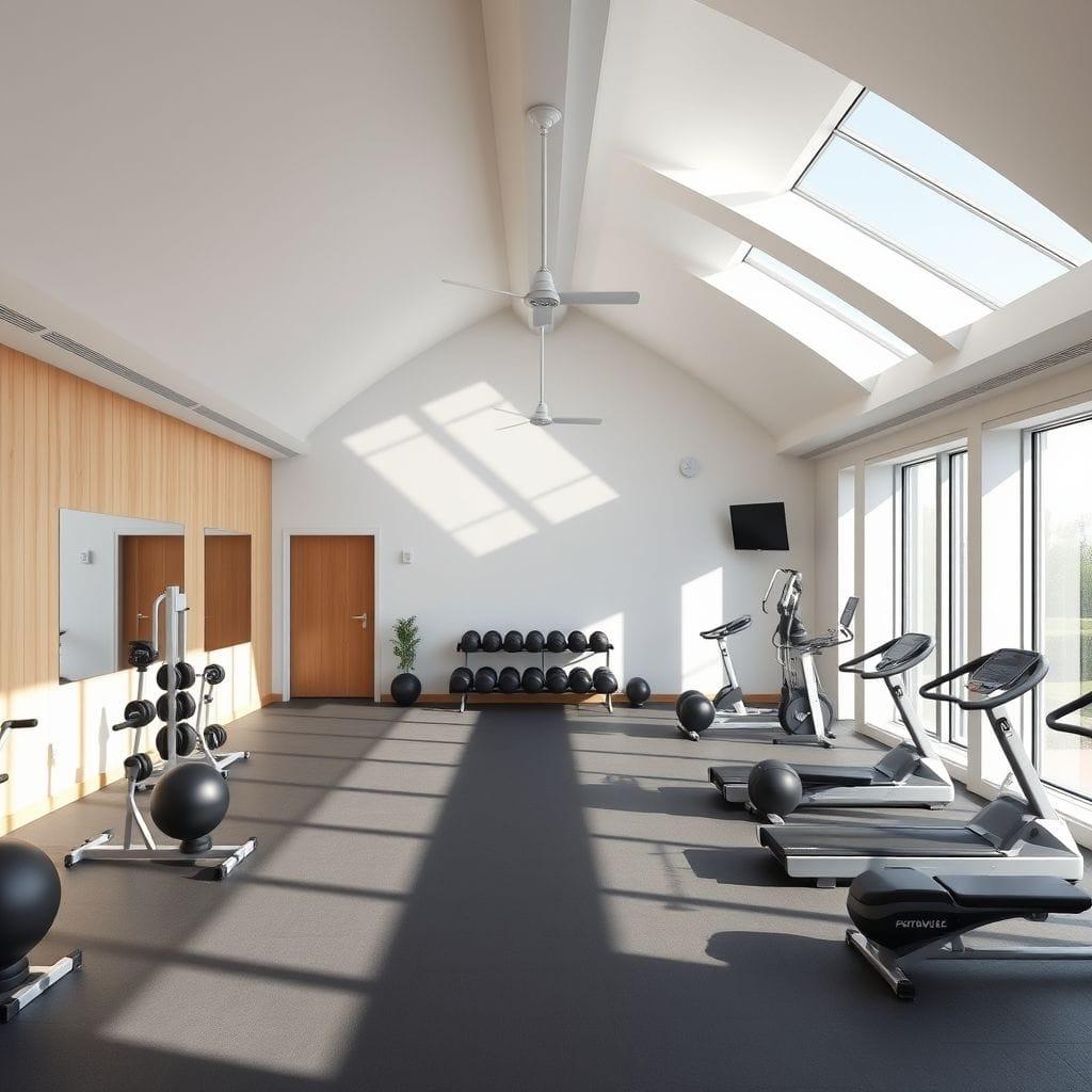 Scandinavian gym - AI Generated