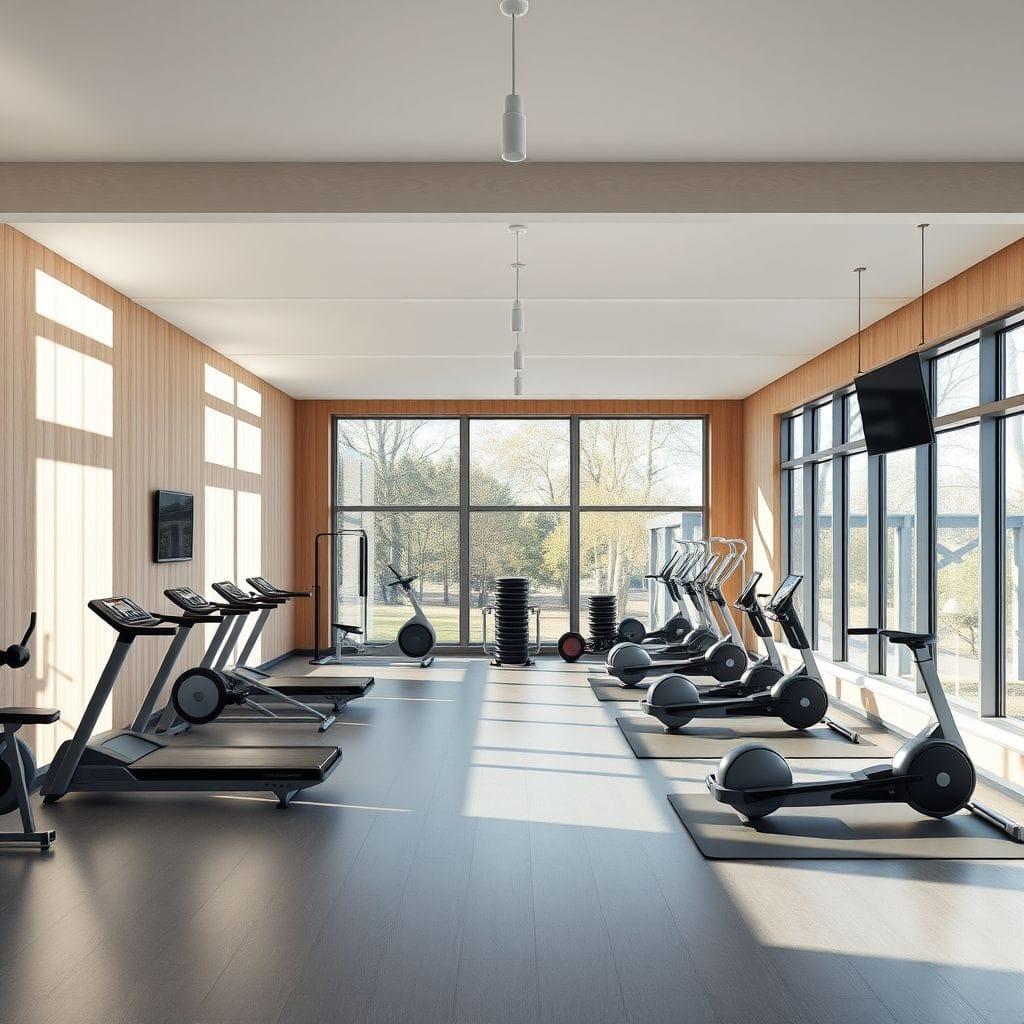 Scandinavian gym - AI Generated