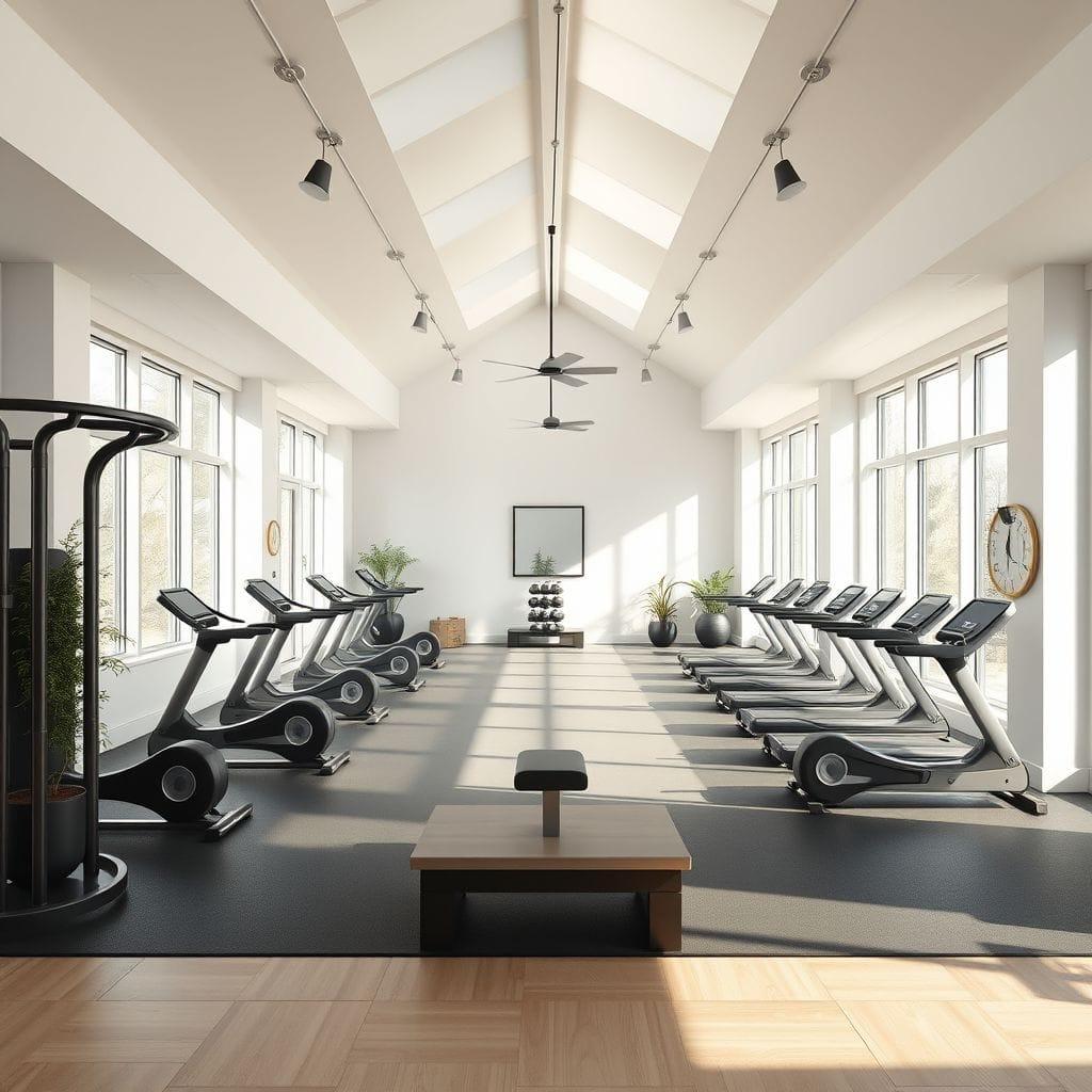 Scandinavian gym - AI Generated
