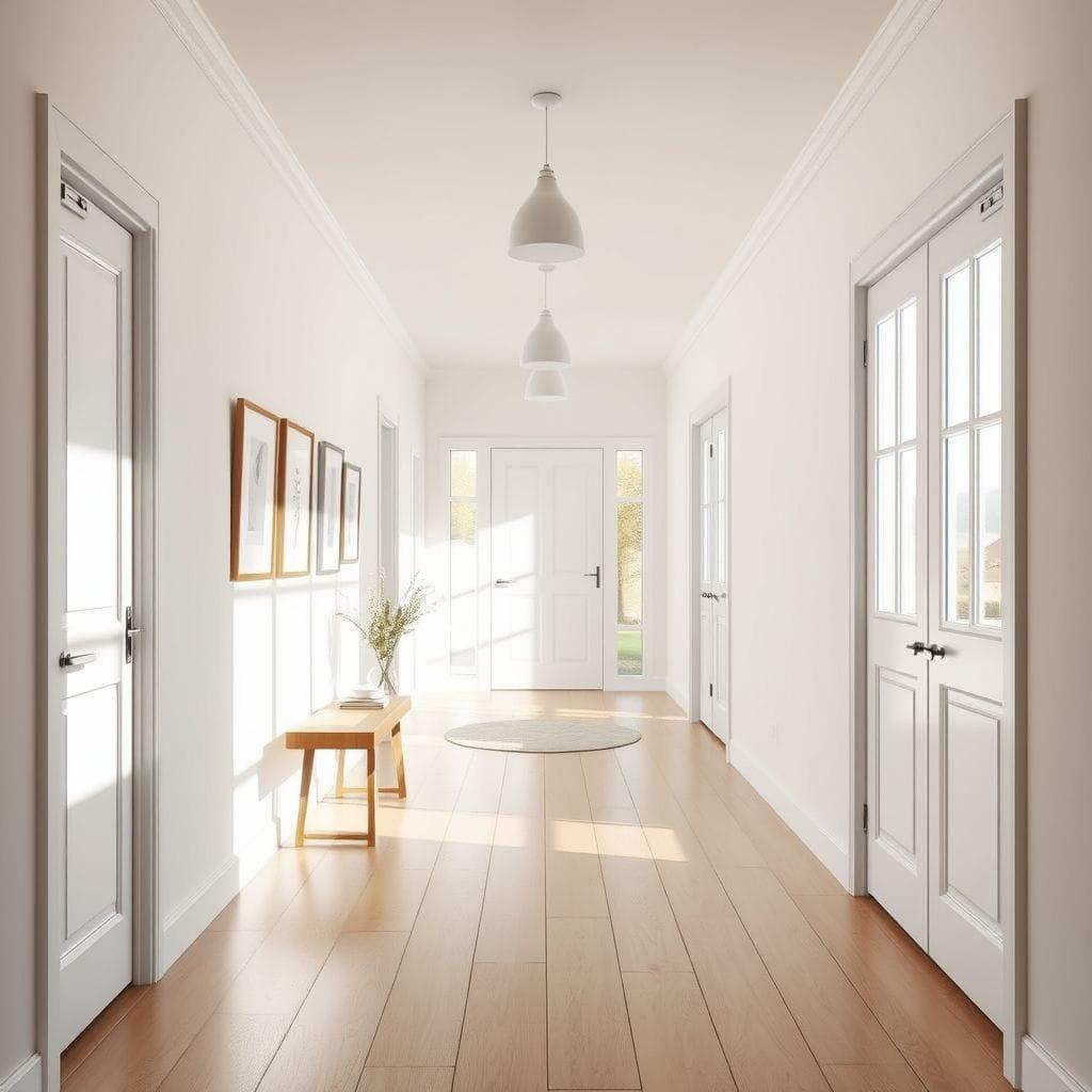 Scandinavian hallway - AI Generated