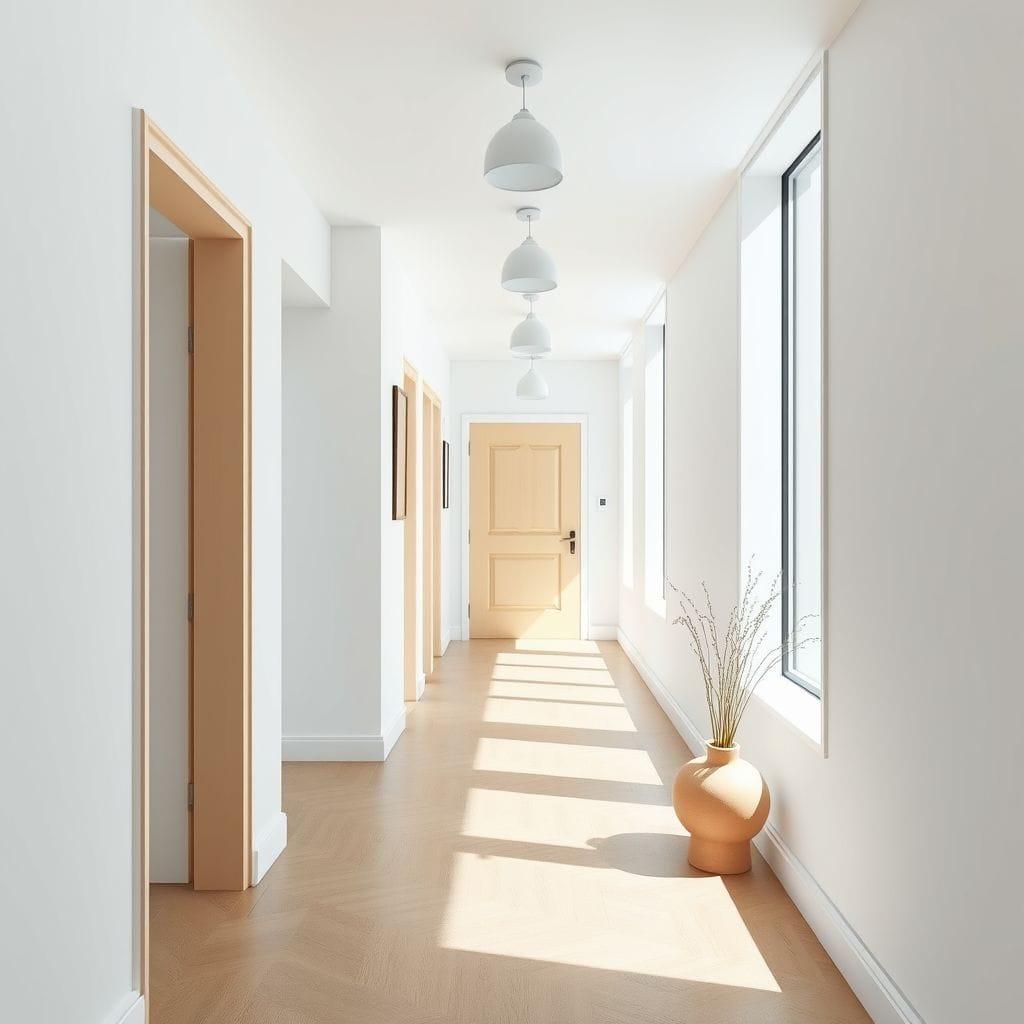 Scandinavian hallway - AI Generated