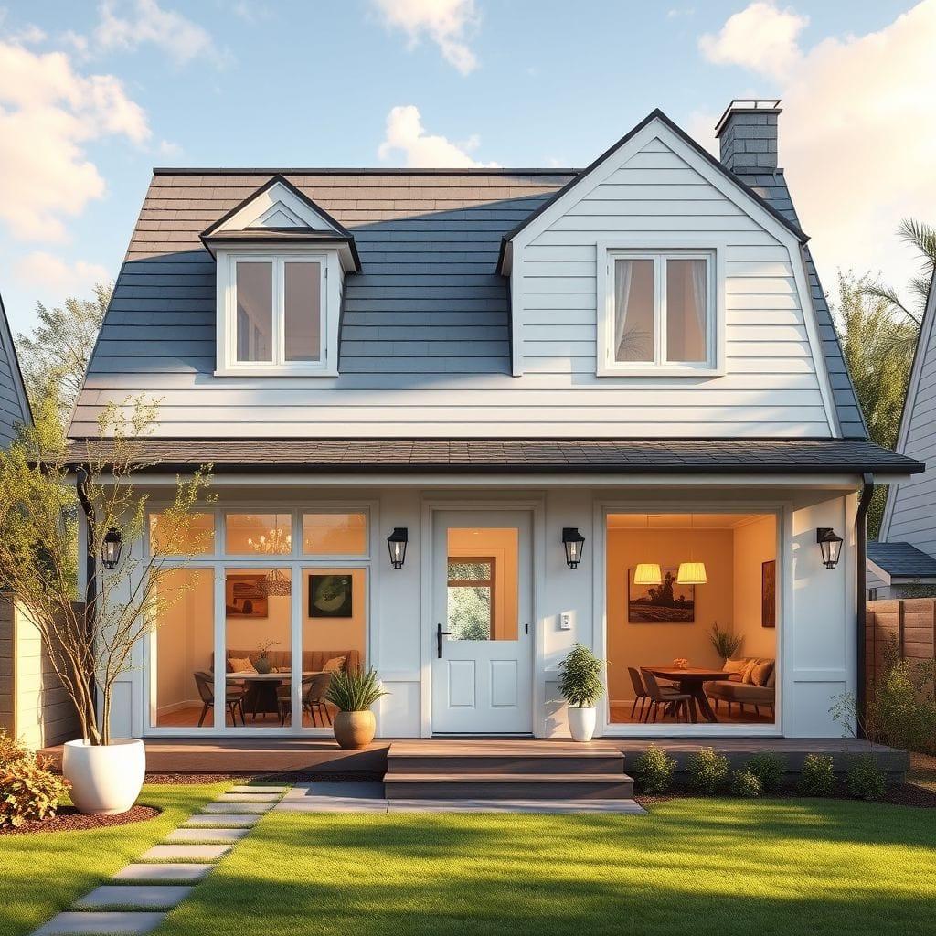 Scandinavian house exterior - AI Generated