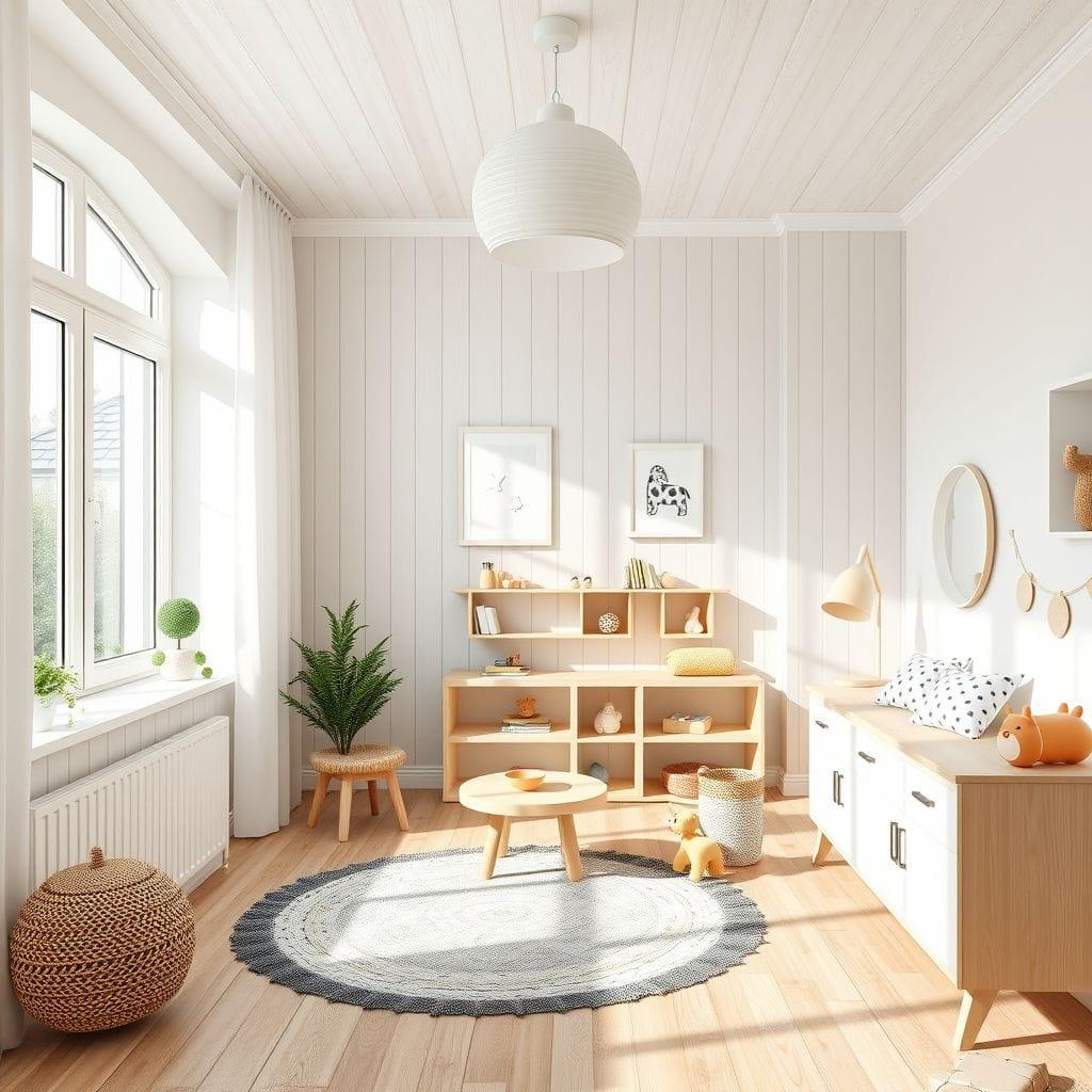 Scandinavian kids room - AI Generated
