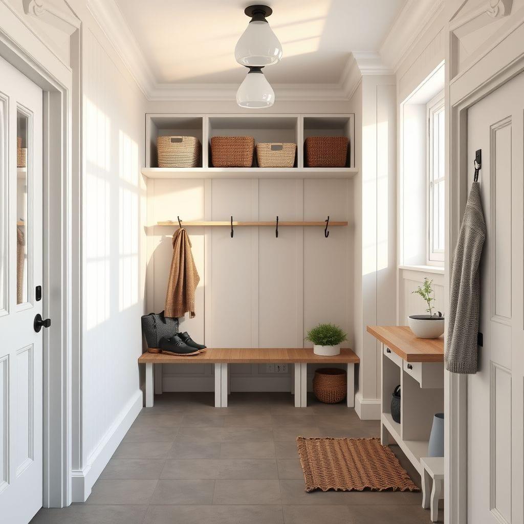 Scandinavian mudroom - AI Generated