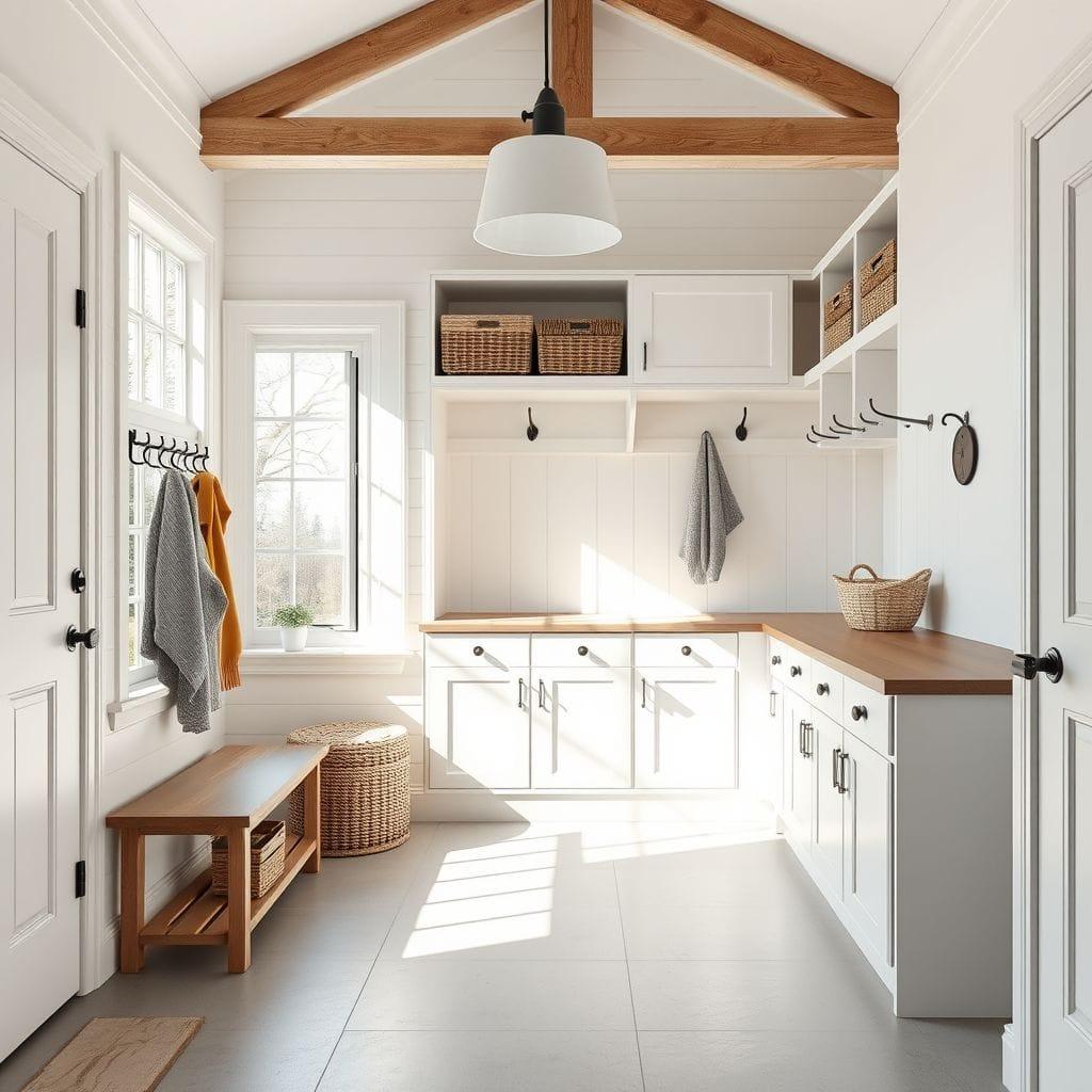 Scandinavian mudroom - AI Generated