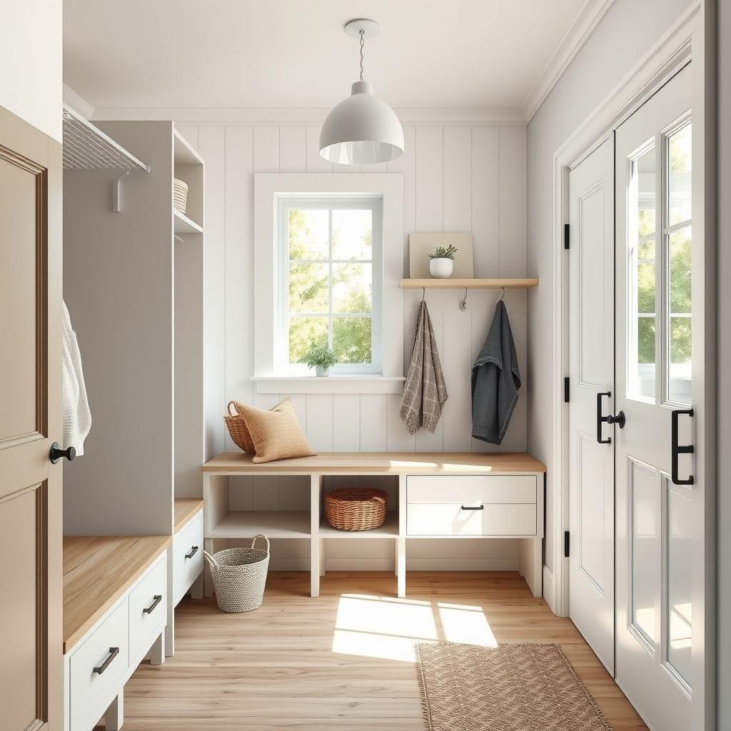 Scandinavian mudroom - AI Generated