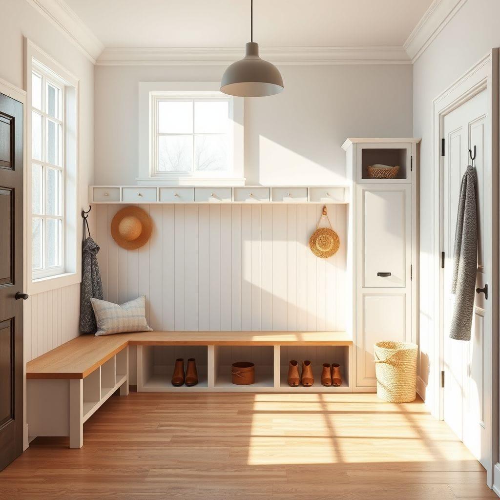 Scandinavian mudroom - AI Generated