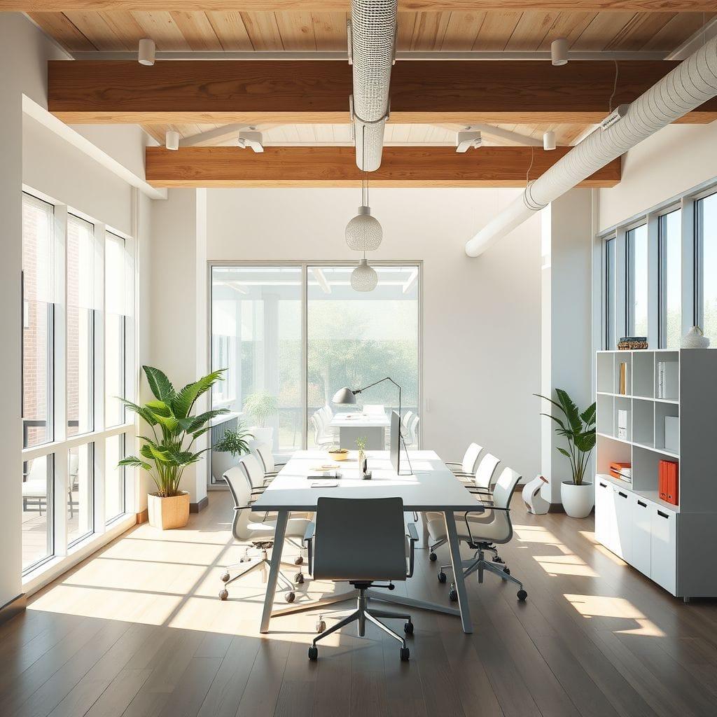 Scandinavian office - AI Generated