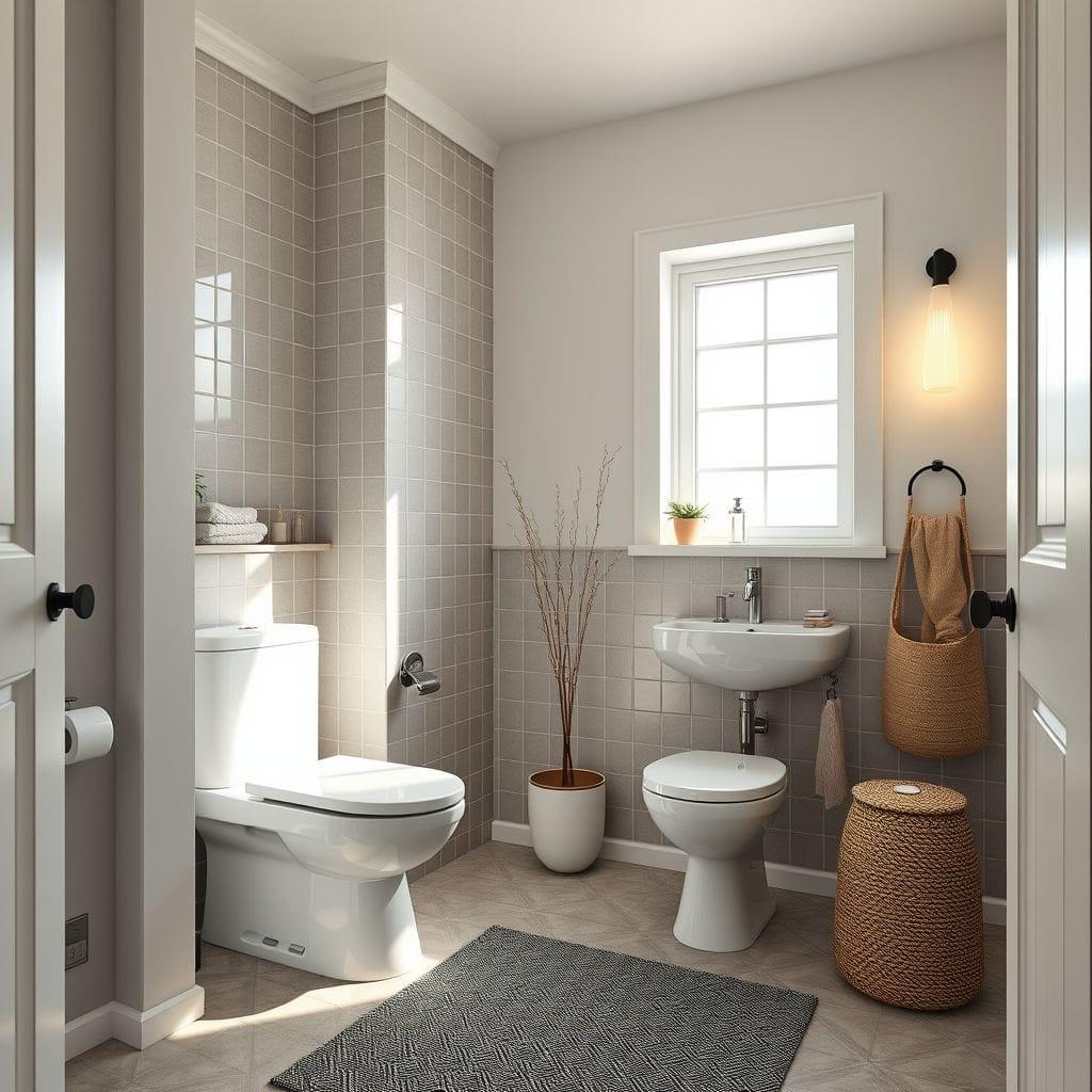 Scandinavian toilet - AI Generated