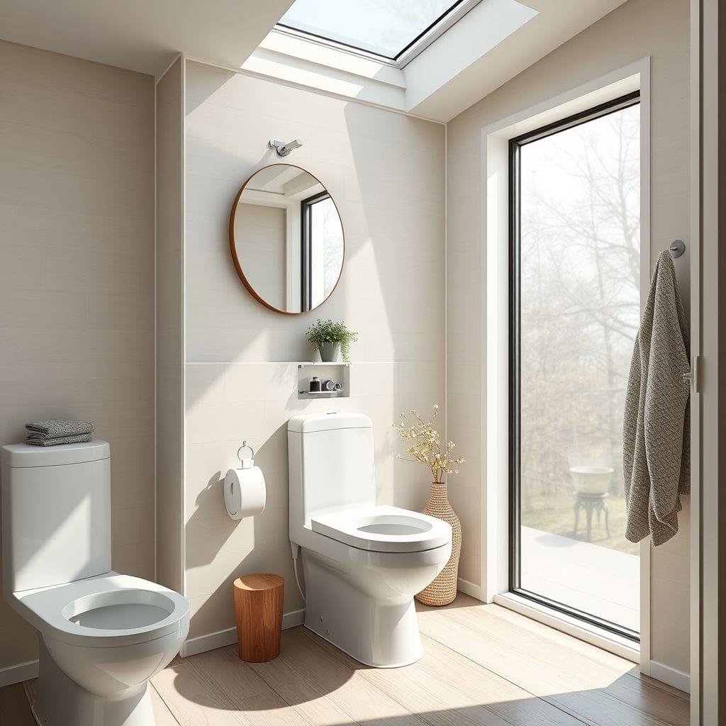 Scandinavian toilet - AI Generated