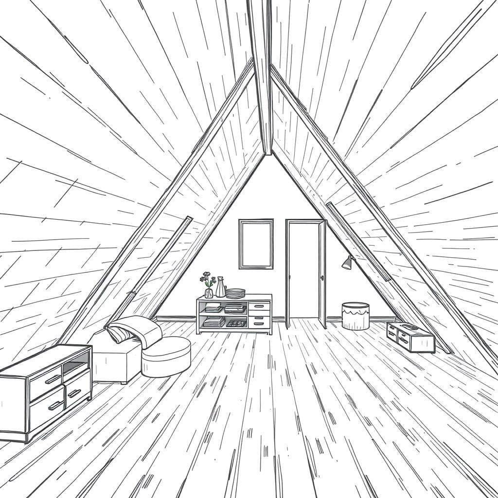 Sketch attic - AI Generated