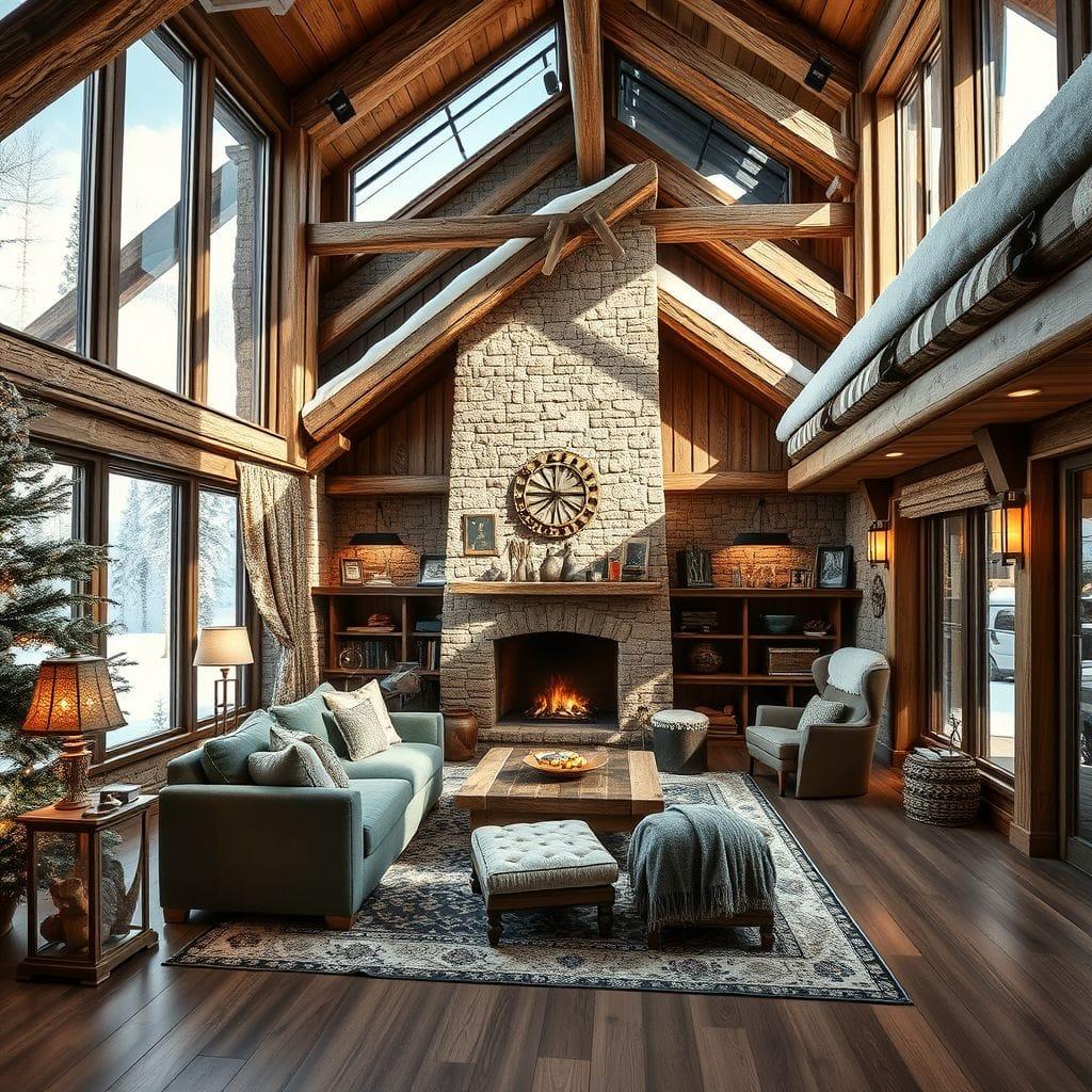 Ski Chalet exhibition space - AI Generated